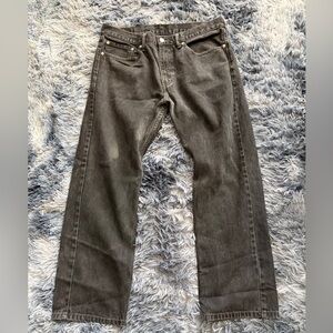 Levi's Dark Gray Straight Fit Jeans